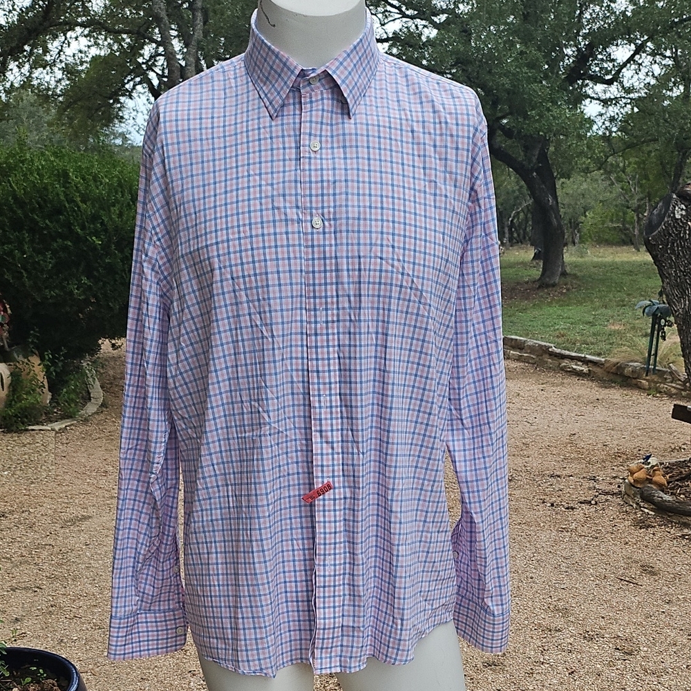 Faherty Brand Button Down Supima Cotton Plaid Shi… - image 1